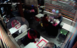 Kradzież w olsztyńskim fast foodzie. Policja szuka pary z nagrania